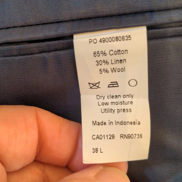 NWT Men's Calvin Klein Extreme Slim Fit Mobridge Blue Plain Suit Jacket, 38 Long